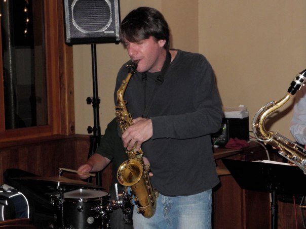 Dan playing at full cry